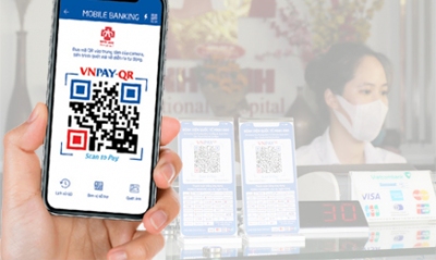 Áp dụng thanh toán qua VNPay-QR giúp ngăn ngừa lây lan covid 19